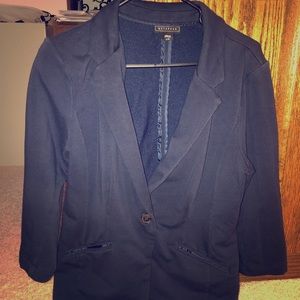 Cotton Navy Blazer